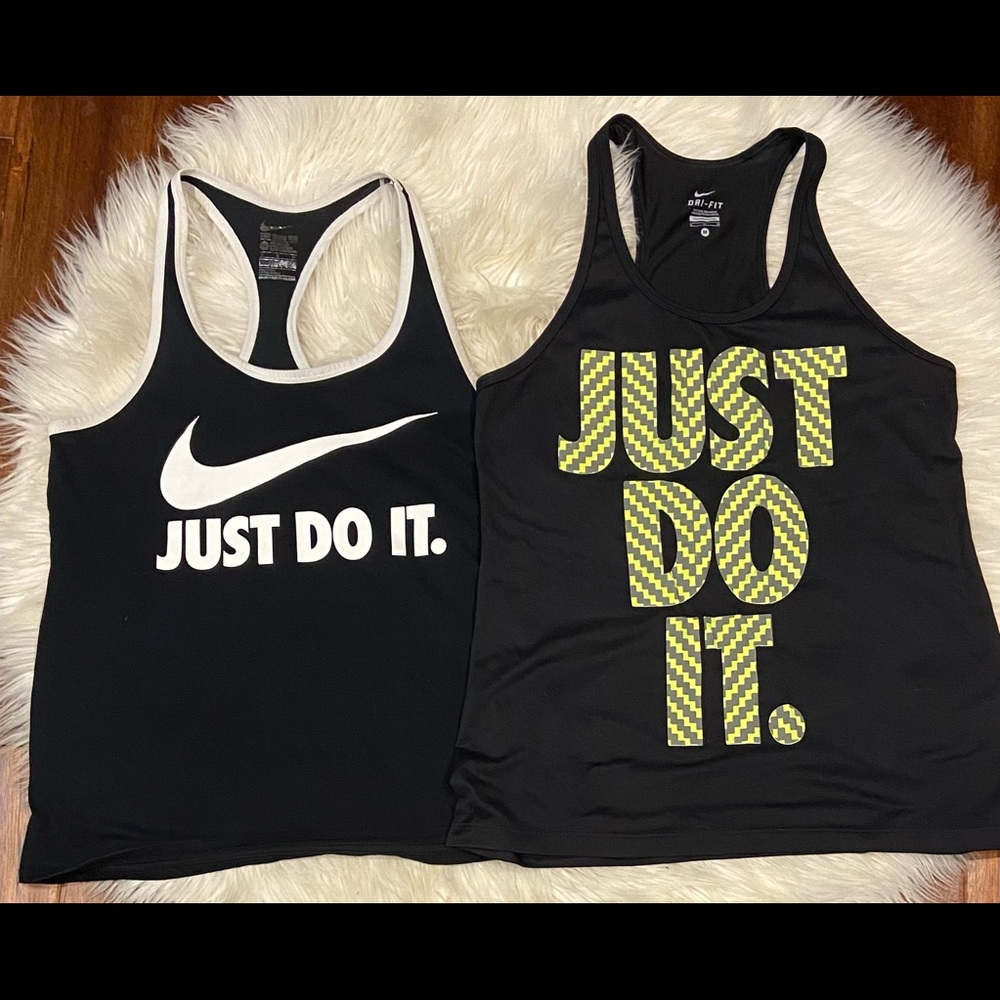 2 women's Nike activewear tops